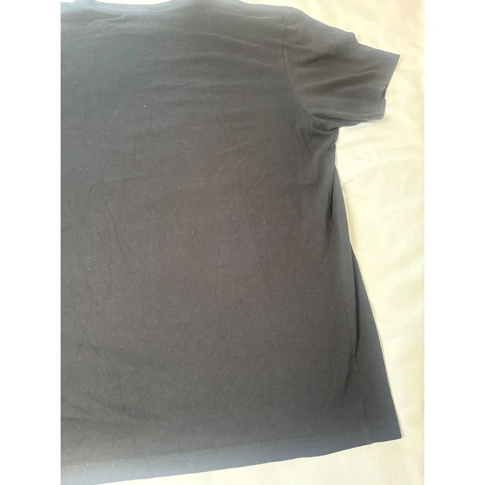 The North Face Graphic T-Shirt Mens L Black Excellent Short Sleeve Cotton Tee
